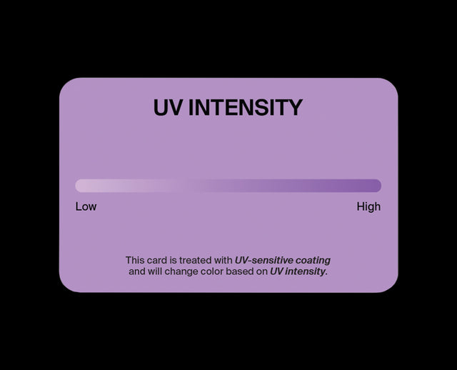 Pavise UV Indicator Card on gray background