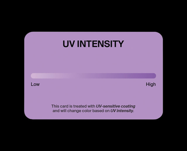 Pavise UV Indicator Card on gray background