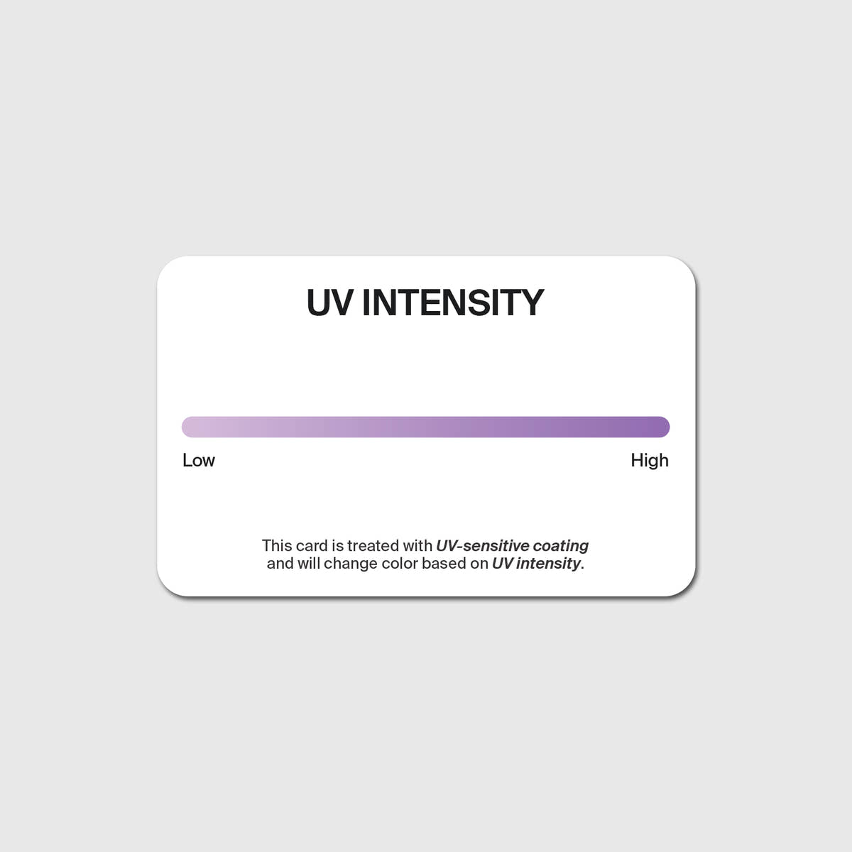 UV Indicator Card